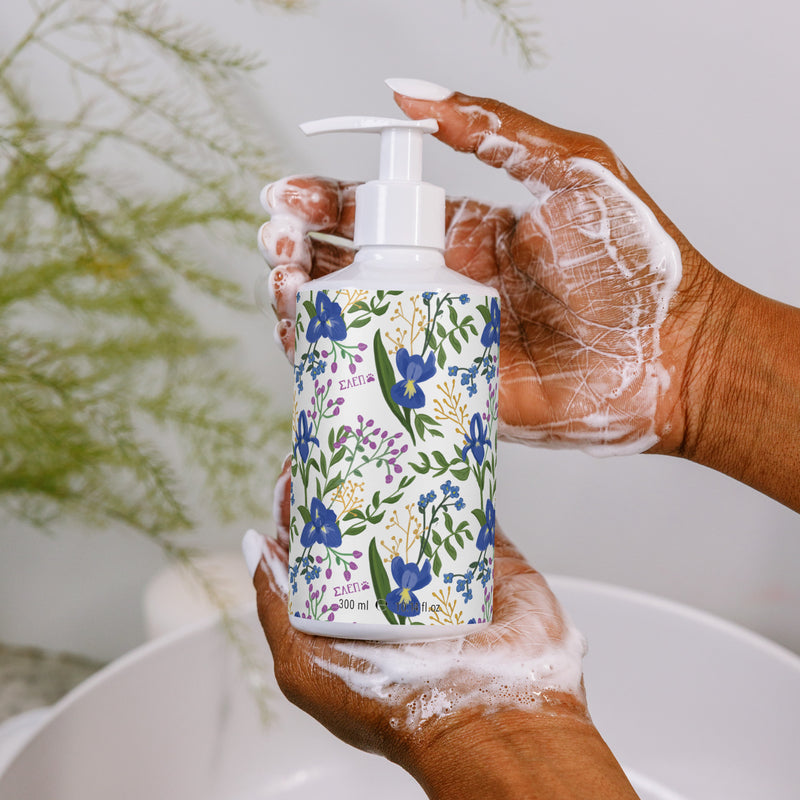 SAEII Custom Printed Hand & Body Wash in model&