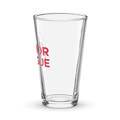 Junior League Shaker 16 oz Pint glass showing other side of glass