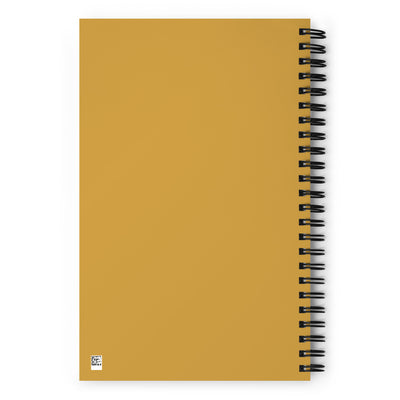 Sigma Alpha Epsilon Pi notebook showing back cover in matching gold color