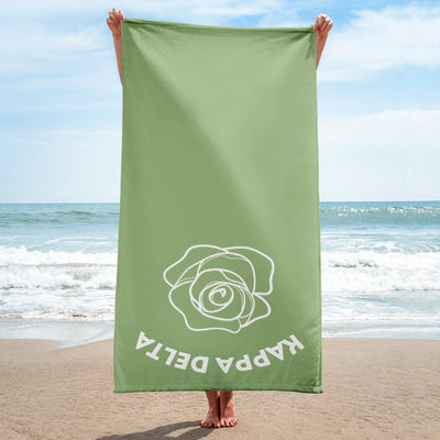 Kappa Delta Flower Beach Towel