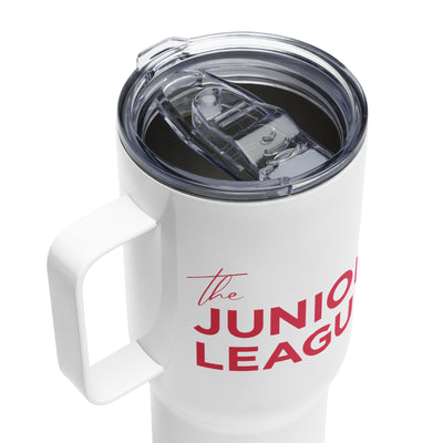 The Junior League Insulated Travel Mug with BPA free plastic lid