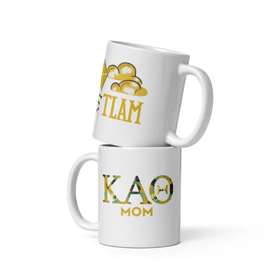 Kappa Alpha Theta Double-Sided Mothers Day 11 oz Mug shown stacked