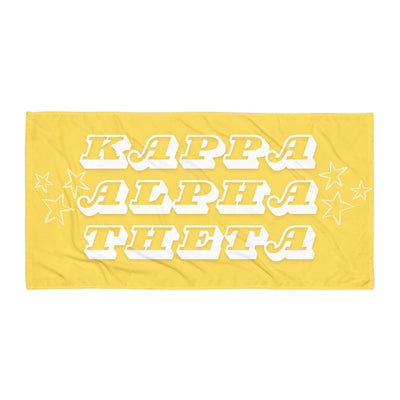 Kappa Alpha Theta Beach Towel in full view