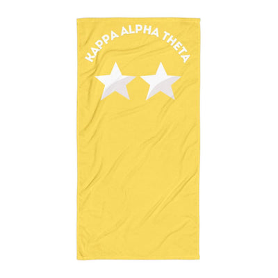 kappa alpha theta twin star beach towel