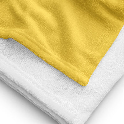 kappa alpha theta towel showing solid white reverse side