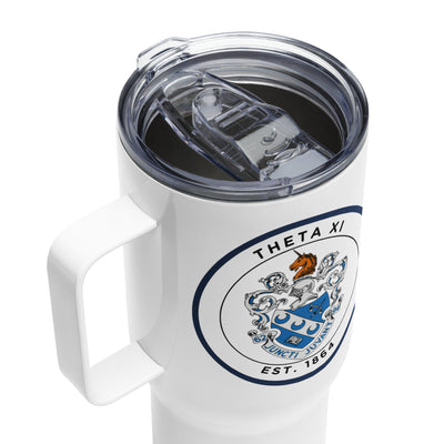 Detail of Theta Xi Insulated Travel Mug