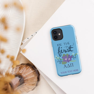 ADII Be The First Azure Blue Tough iPhone 12 glossy  Case
