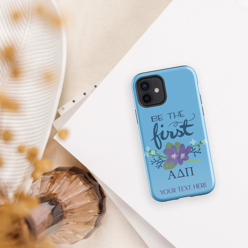ADII Be The First Azure Blue Tough iPhone 12 glossy  Case