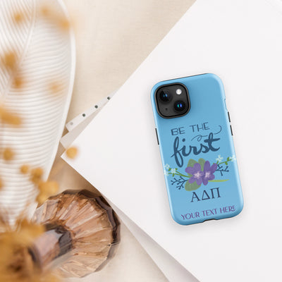 ADII Be The First Azure Blue Tough iPhone 15 glossy Case