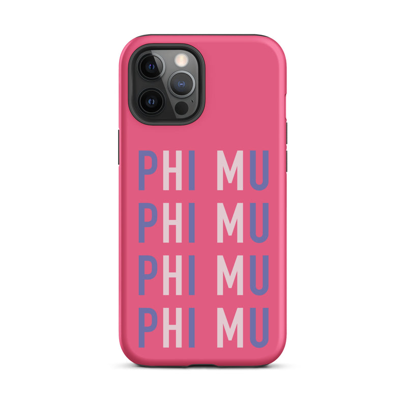 iPhone case for Phi Mu sorority members for iPhone 12 Pro Max