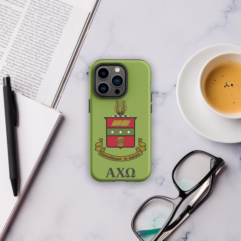 AXO Coat of Arms Tough Case for iPhone® 14 Pro in Greencastle matte finish