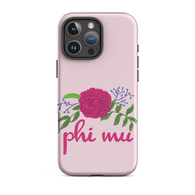 Phi Mu Carnation iPhone® 16 Pro Max Tough Case