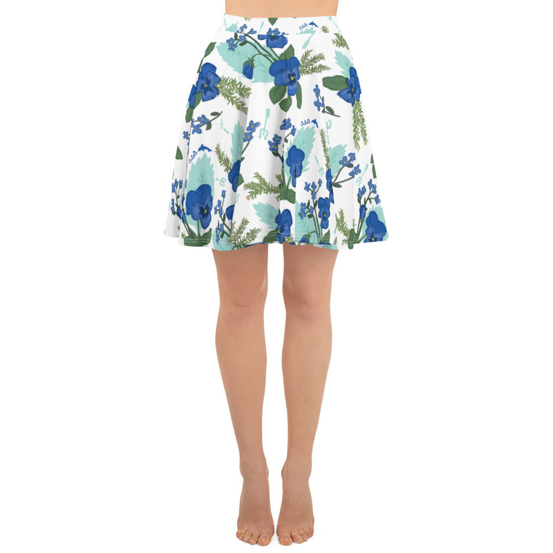 Tri Delta Sorority Skater Skirt shown on model in front view
