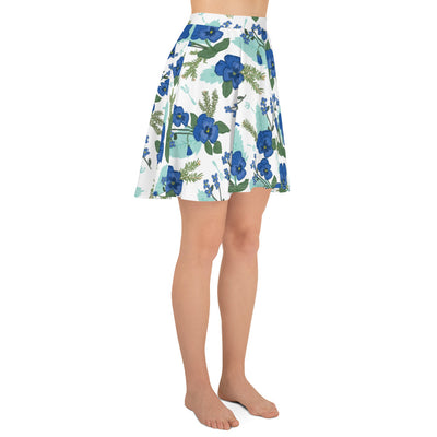 Tri Delta Sorority Skater Skirt shown in side view on model