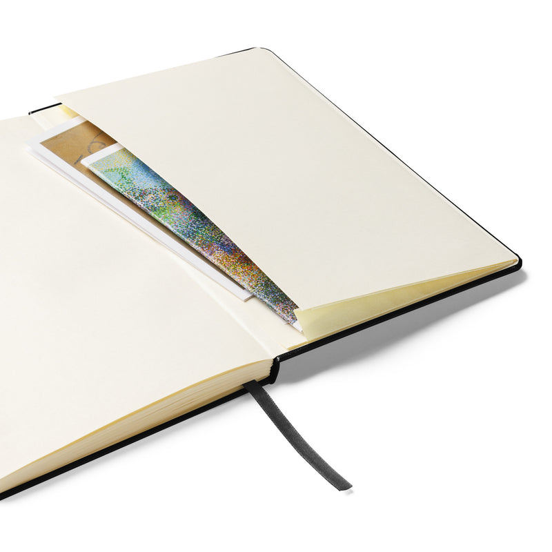 Tri Sigma Faithful Hardcover Journal showing inside pocket