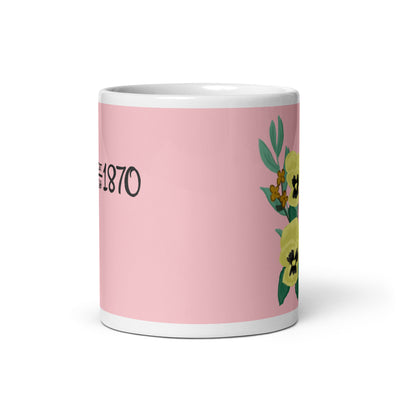 Theta 1870 Pretty Pink Mug showing middle of mug
