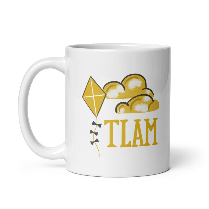 Theta TLAM Kite Mug in 11 oz size showing back of mug