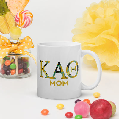 Kappa Alpha Theta Double-Sided Mothers Day 11 oz Mug in festive setting