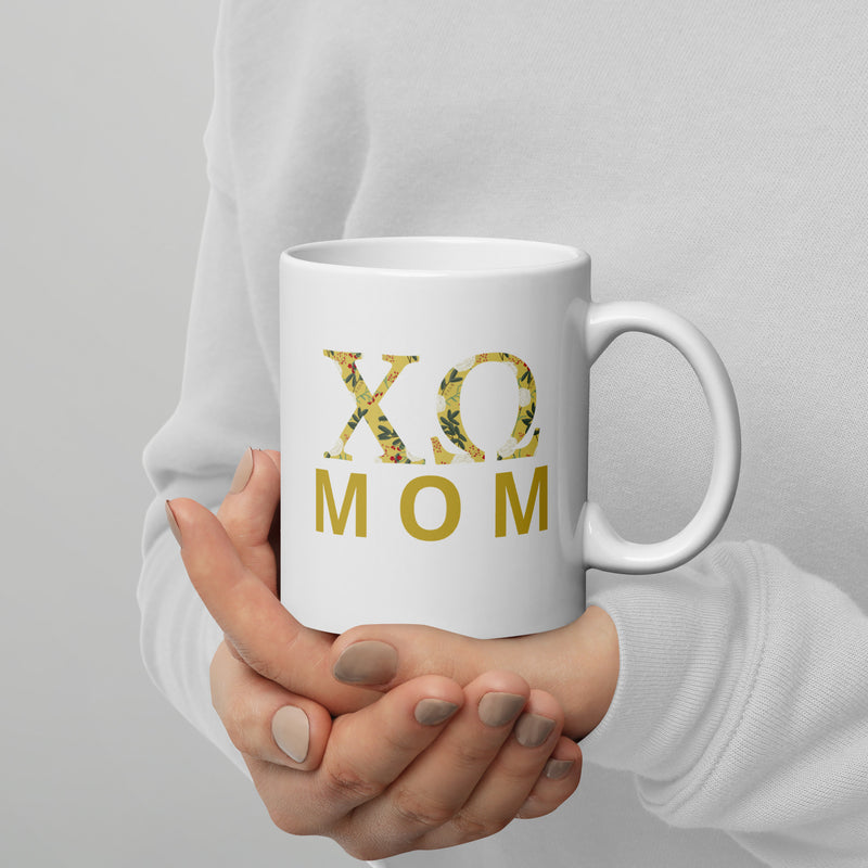 Chi Omega Double-Sided Mothers Day 11 oz Mug in model&