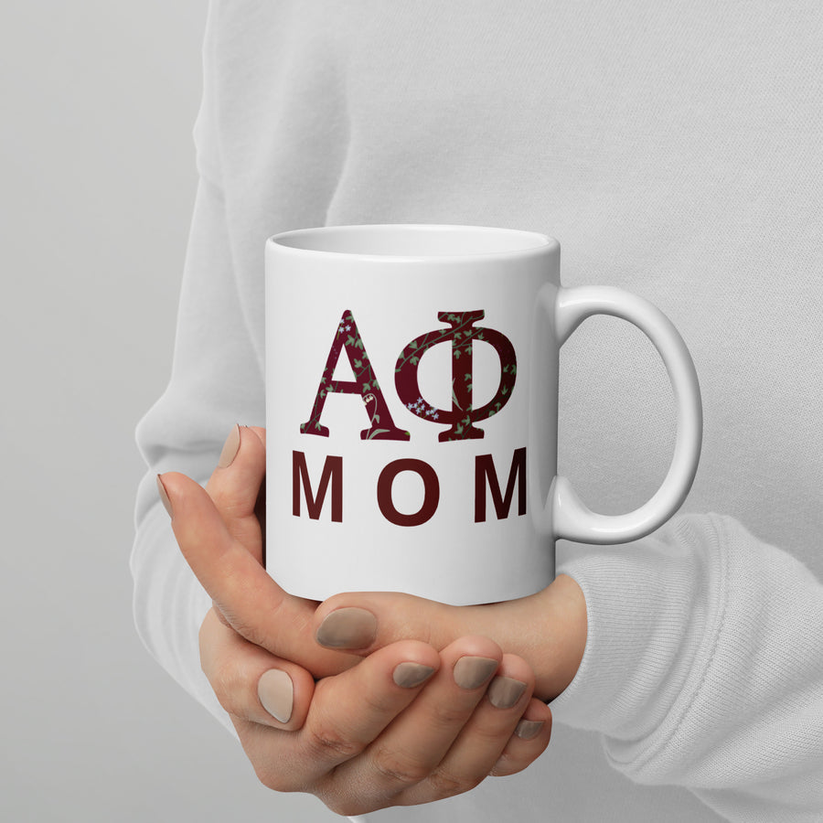 Alpha Phi Sorority Mom Mug  GreekHappy