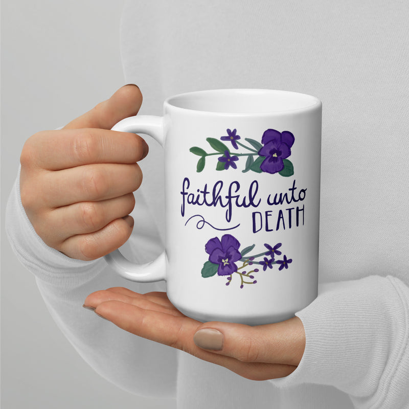 Tri Sigma Double-Sided Mothers Day 15 oz Mug showing motto