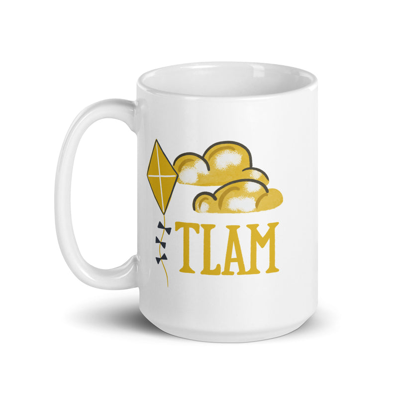 Theta TLAM Kite Mug in 15 oz size showing back of mug