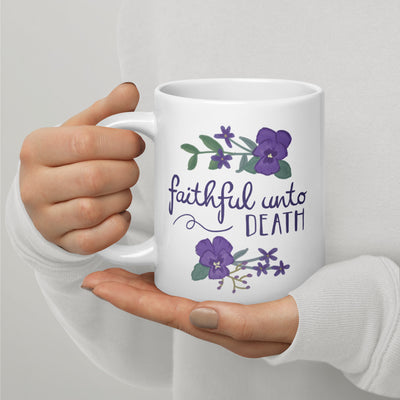 Tri Sigma Double-Sided Mothers Day 20 oz Mug showing motto