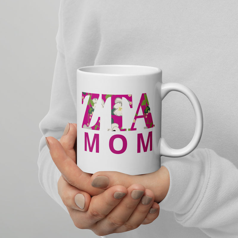 Zeta Tau Alpha Mothers Day 11 oz Mug shown in model&