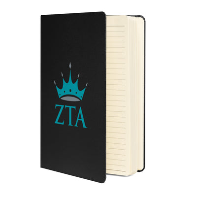 ZTA logo Journal in black showing lined pages inside