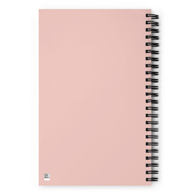 Back cover of Alpha Chi Omega Est. 1885 Spiral Notebook, Pink
