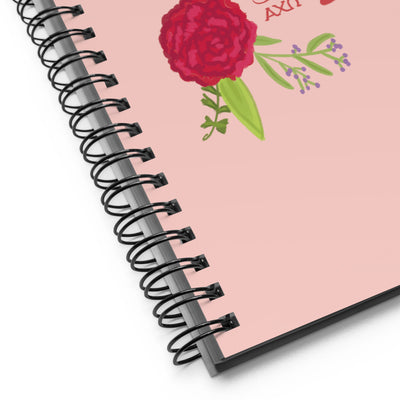 Alpha Chi Omega Est. 1885 Spiral Notebook, Pink shown with product detail