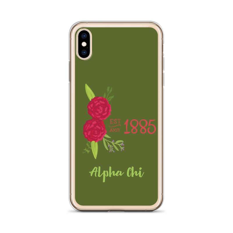 A Greek Happy favorite, our premium Alpha Chi Omega 1885 Founding Date olive green iPhone case comes with a lifetime guarantee - just like sisterhood! 