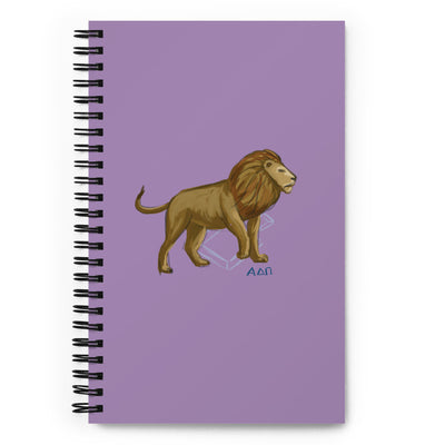 Alpha Delta Pi Lion Mascot Spiral Notebook