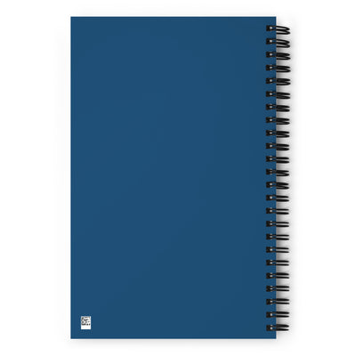 Alpha Delta Pi Greek Letters Spiral Notebook showing back cover