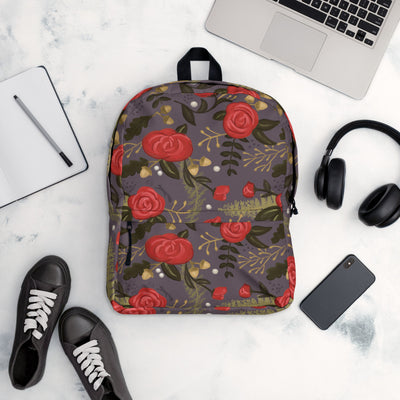 Alpha Gamma Delta Rose print backpack.