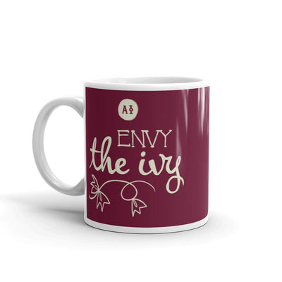 Alpha Phi Envy the Ivy mug with handle on left