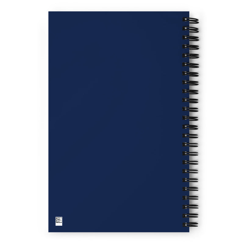 Alpha Xi Delta Greek Letters Spiral Notebook showing back cover