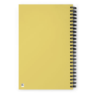 Chi Omega Owl Mascot Spiral Notebook showing back cover