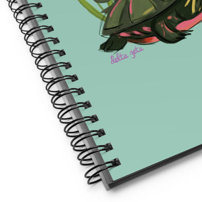 Delta Zeta Turtle Mascot Spiral Notebook
