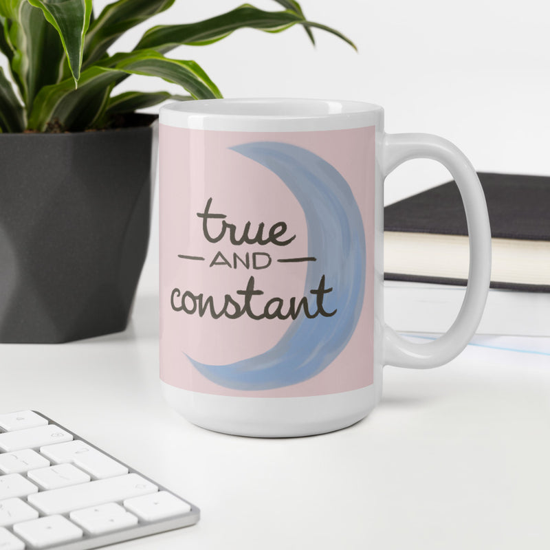 Gamma Phi Beta "True and Constant" Glossy Mug in 15 oz size