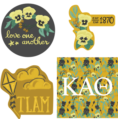 Give your favorite Theta our Kappa Alpha Theta sticker pack.  Nothing beats our Theta stickers.