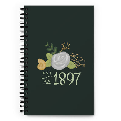 Kappa Delta 1897 Founding Year Spiral Notebook showing hand drawn design