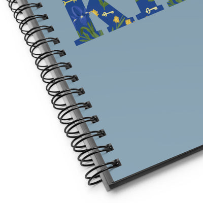 Kappa Kappa Gamma Greek Letters Spiral Notebook showing product details