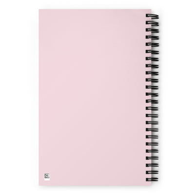 Phi Mu Greek Letters Spiral Notebook showing back cover