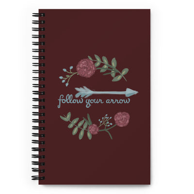 Pi Beta Phi Follow Your Arrow Spiral Notebook showing front cover
