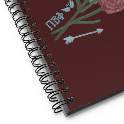 Pi Beta Phi Sorority Notebook showing product detail