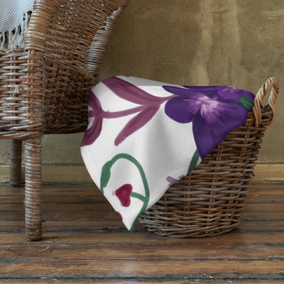 Our Sigma Kappa violet print blanket is great to have nearby on chilly nights.