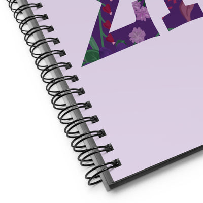 Sigma Kappa Filled Letters Notebook showing product details like wire binding