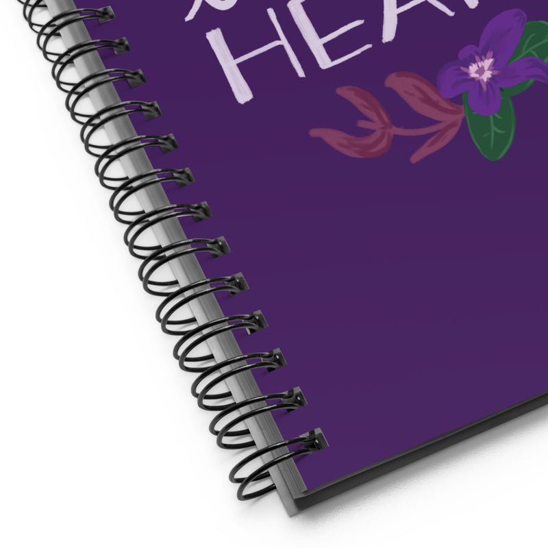 Sigma Kappa Live With Heart Spiral Notebook showing product details