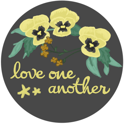 Kappa Alpha Theta Sorority Stickers with love one another motto